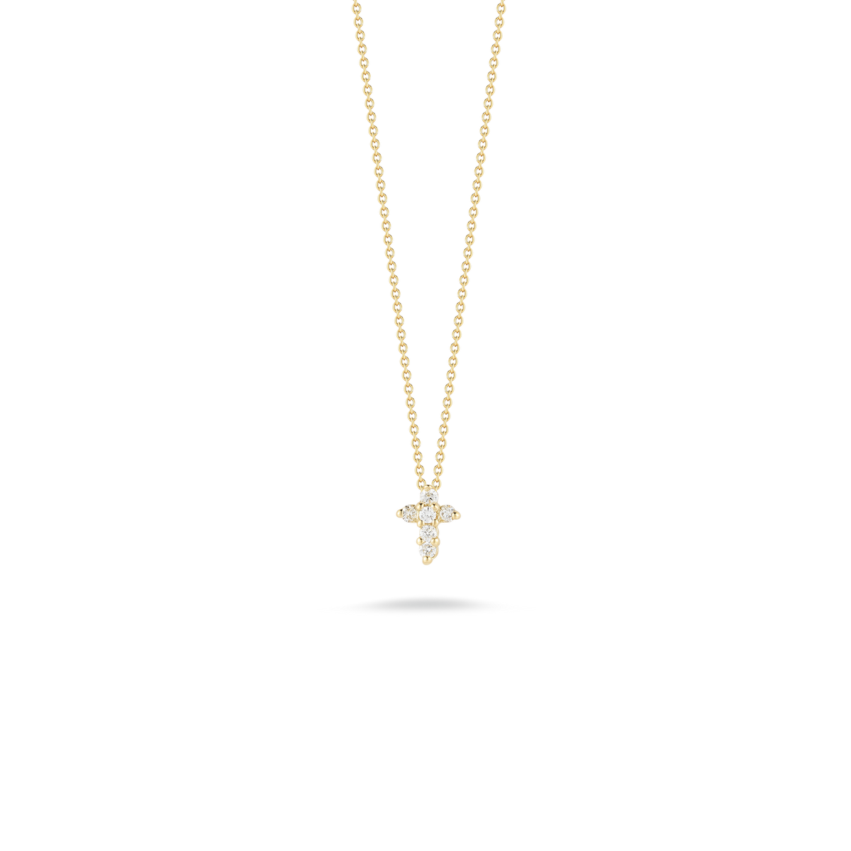 Roberto Coin 18Kt Yellow Gold Tiny Treasures Baby Cross Necklace