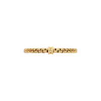 FOPE 18Kt Yellow Italian Gold 0.02cttw Diamond Rondel EKA Flex'It Bracelet - M