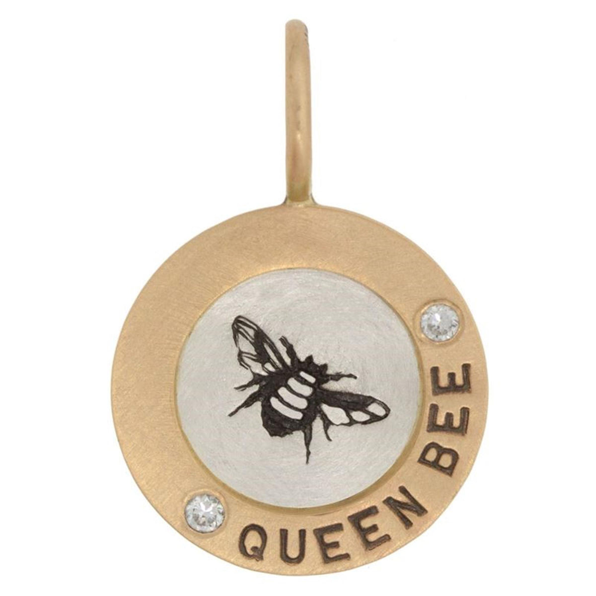 Heather Moore Sterling Silver & 14Kt Gold Queen Bee Pendant