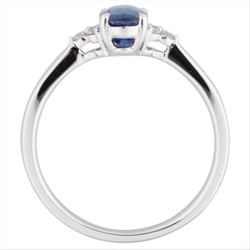 18Kt White Gold Ring With .91ct Sapphire