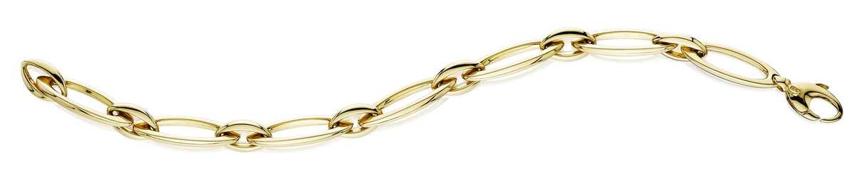 14Kt Yellow Gold Navette Bracelet