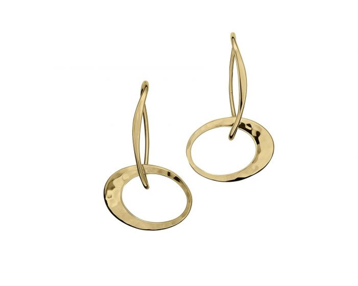 E.L. Designs 14kt Gold Petite Elliptical Earrings