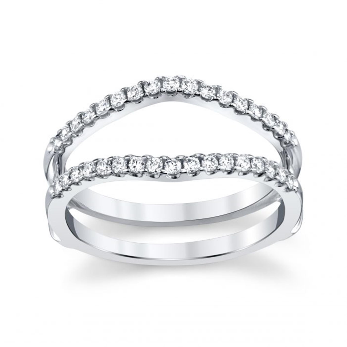 14Kt White Gold 0.33cttw Natural Diamond Guard Ring