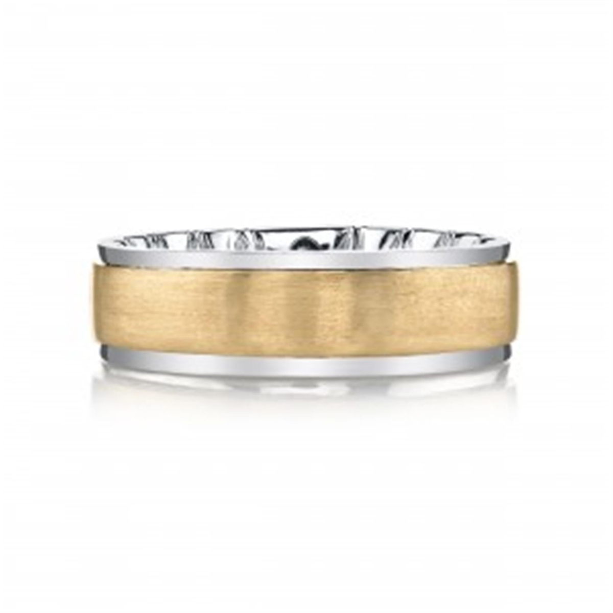 10Kt Yellow White Gold 7mm M-FIT Band