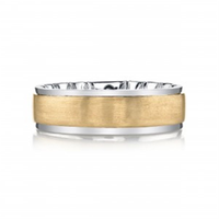 10Kt Yellow White Gold 7mm M-FIT Band