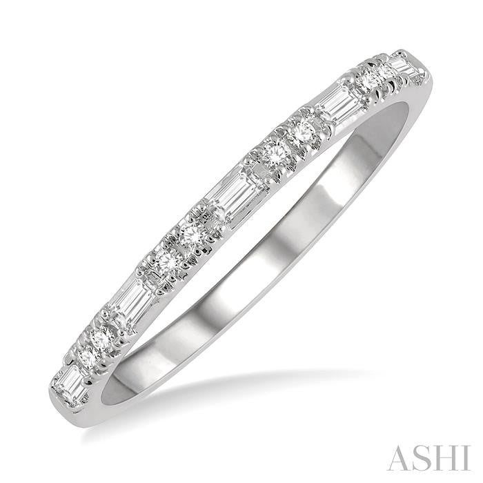 14Kt White Gold Stackable Band
