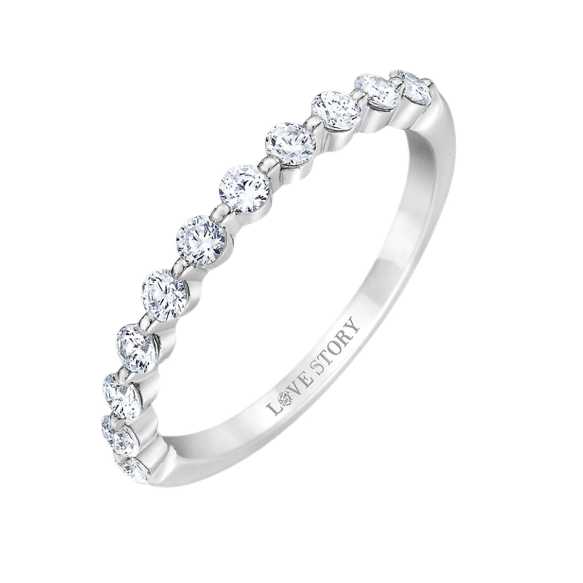 The Vanessa 14Kt White Gold Single-Prong Set Ring