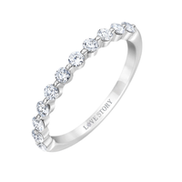 The Vanessa 14Kt White Gold Single-Prong Set Ring