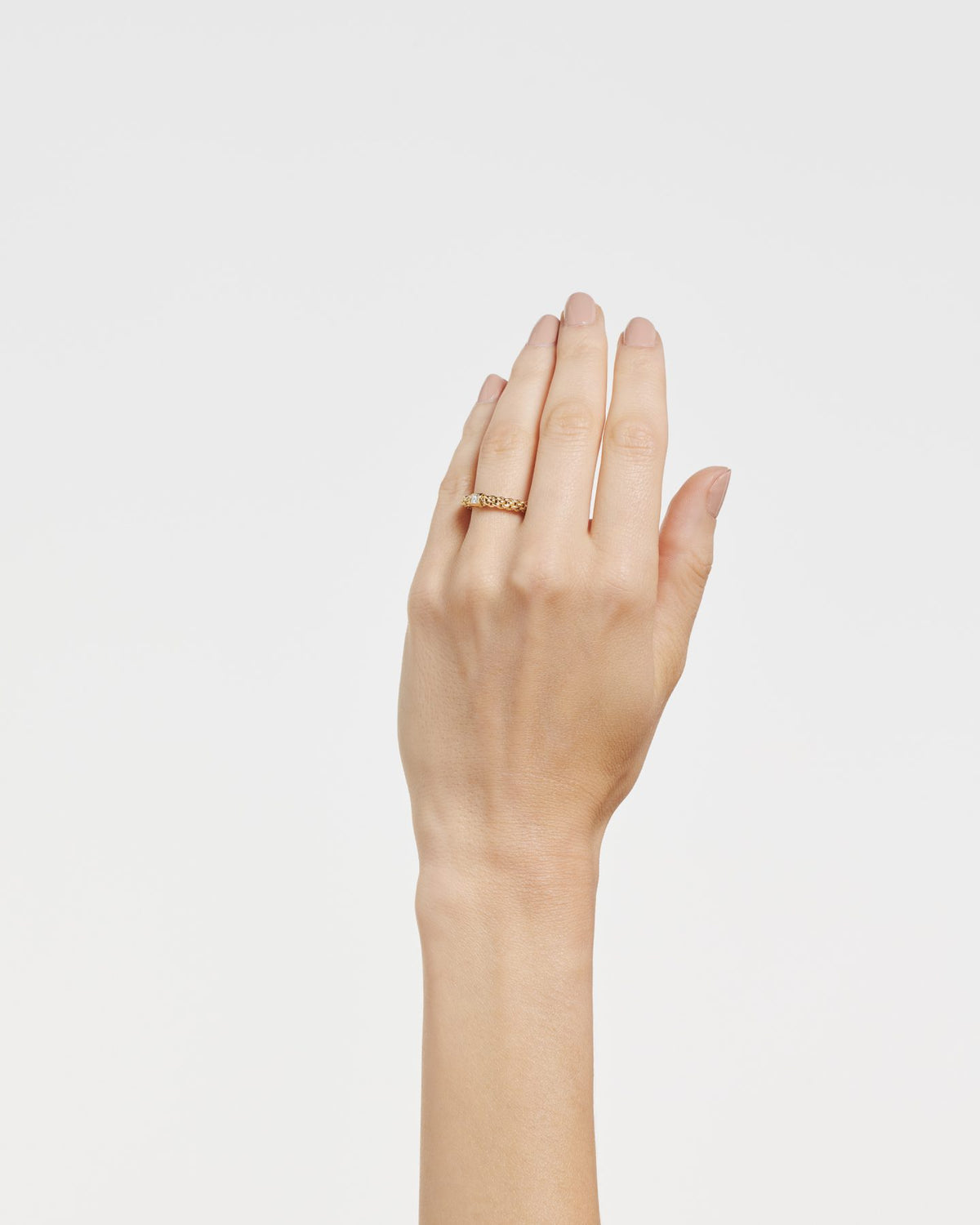 FOPE 18Kt Yellow Italian Gold SOULS Diamond Flex'It Ring - L