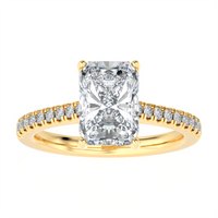 Lasker's Big Rocks Lab-Grown Collecton Ring with 2.00ct Lab-Grown Center  Diamond