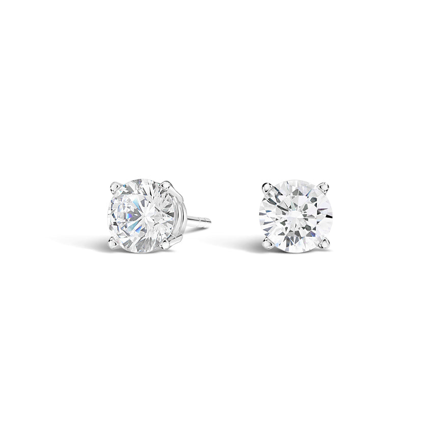 14Kt White Gold 2cttw Lab-Grown Diamond Stud Earrings
