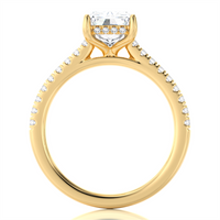 Lasker's Big Rocks Lab-Grown Collecton Ring with 2.00ct Lab-Grown Center  Diamond