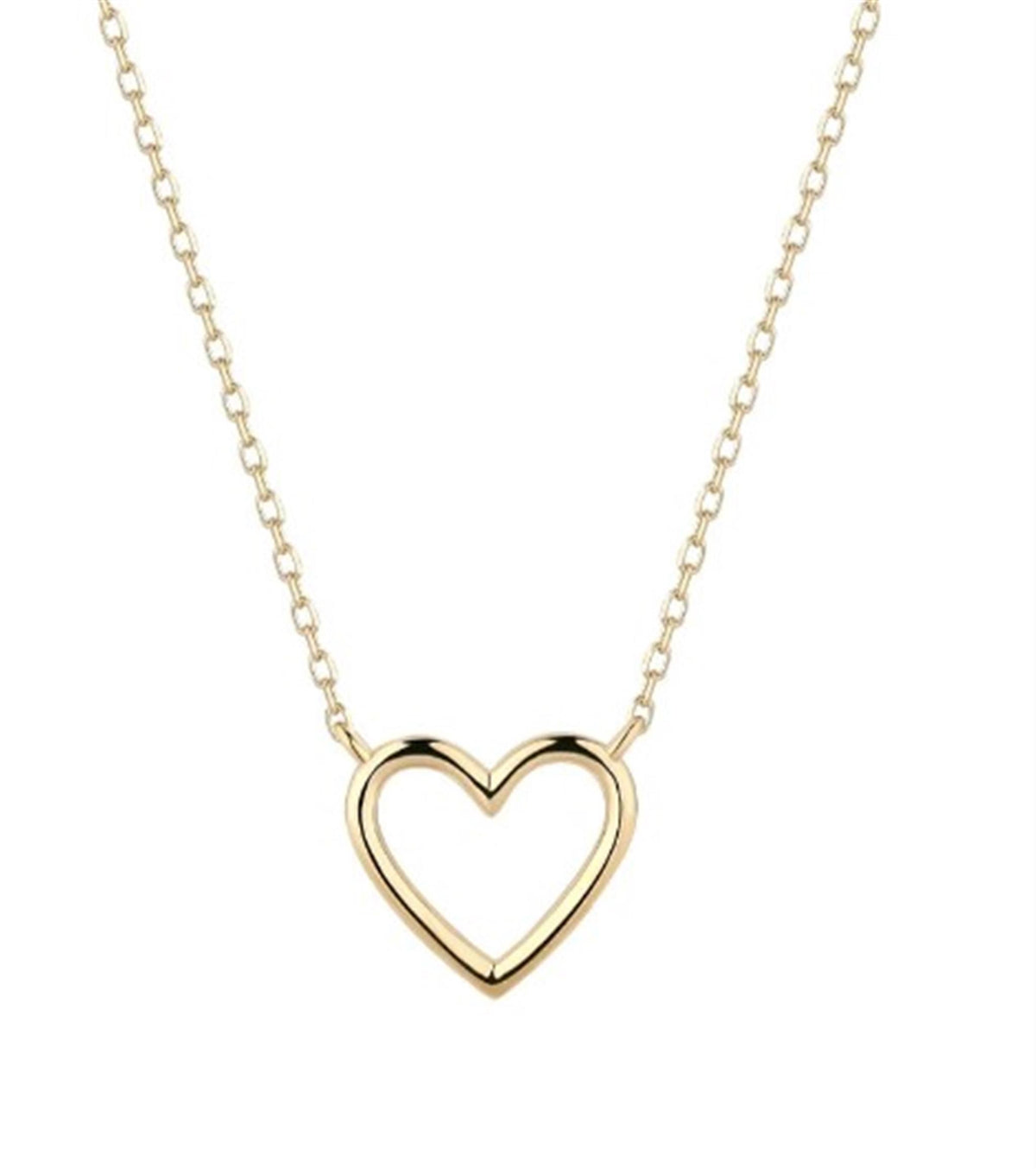 Aurelie Gi 14Kt Yellow Gold Jane Open Heart Necklace