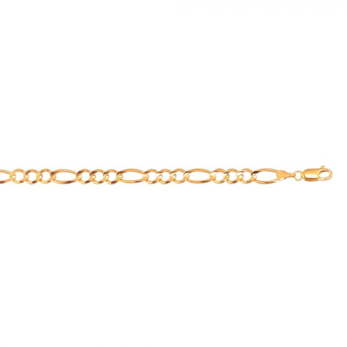 10Kt Yellow Gold 4.5mm Figaro Link Chain