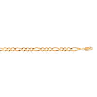 10Kt Yellow Gold 4.5mm Figaro Link Chain