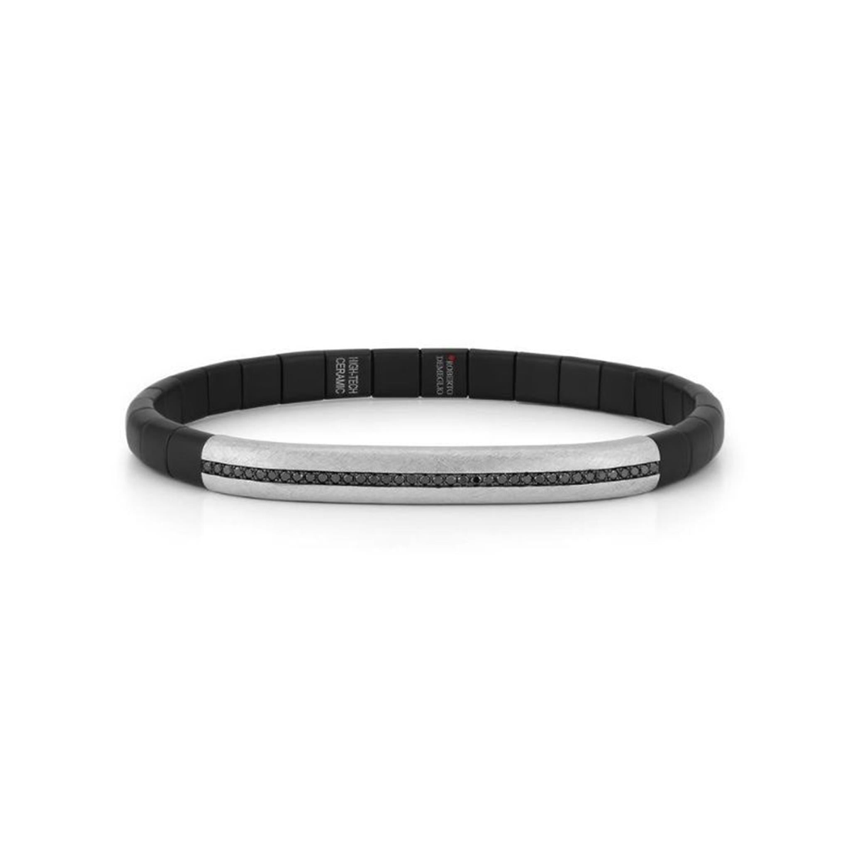 Roberto Demeglio 18Kt White Gold 0.42cttw Natural Diamond Flex Bracelet