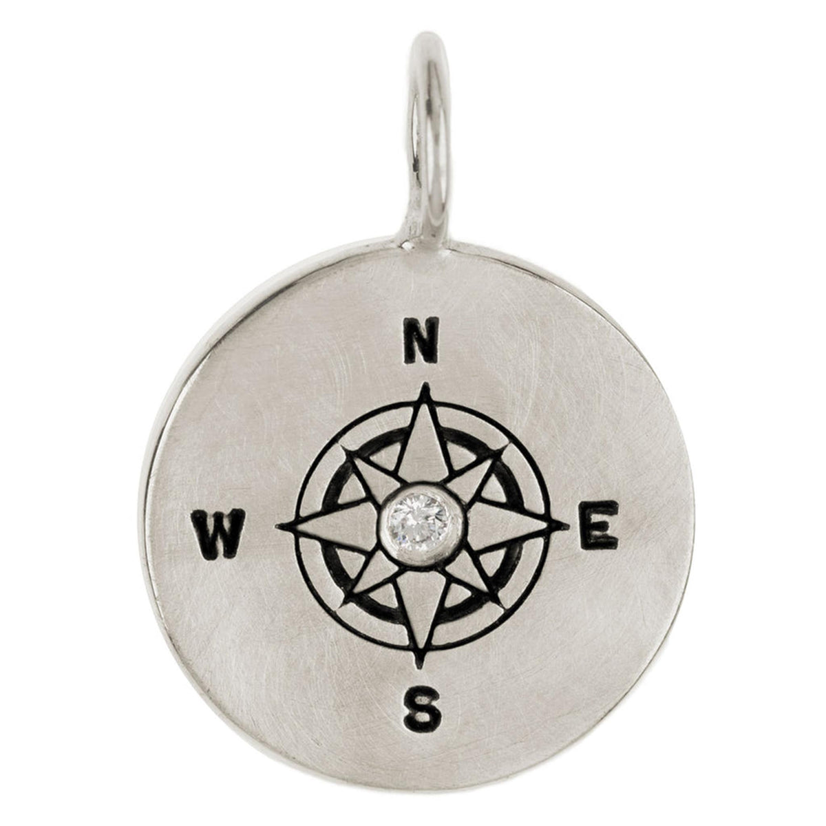Heather Moore Sterling Silver Compass Pendant