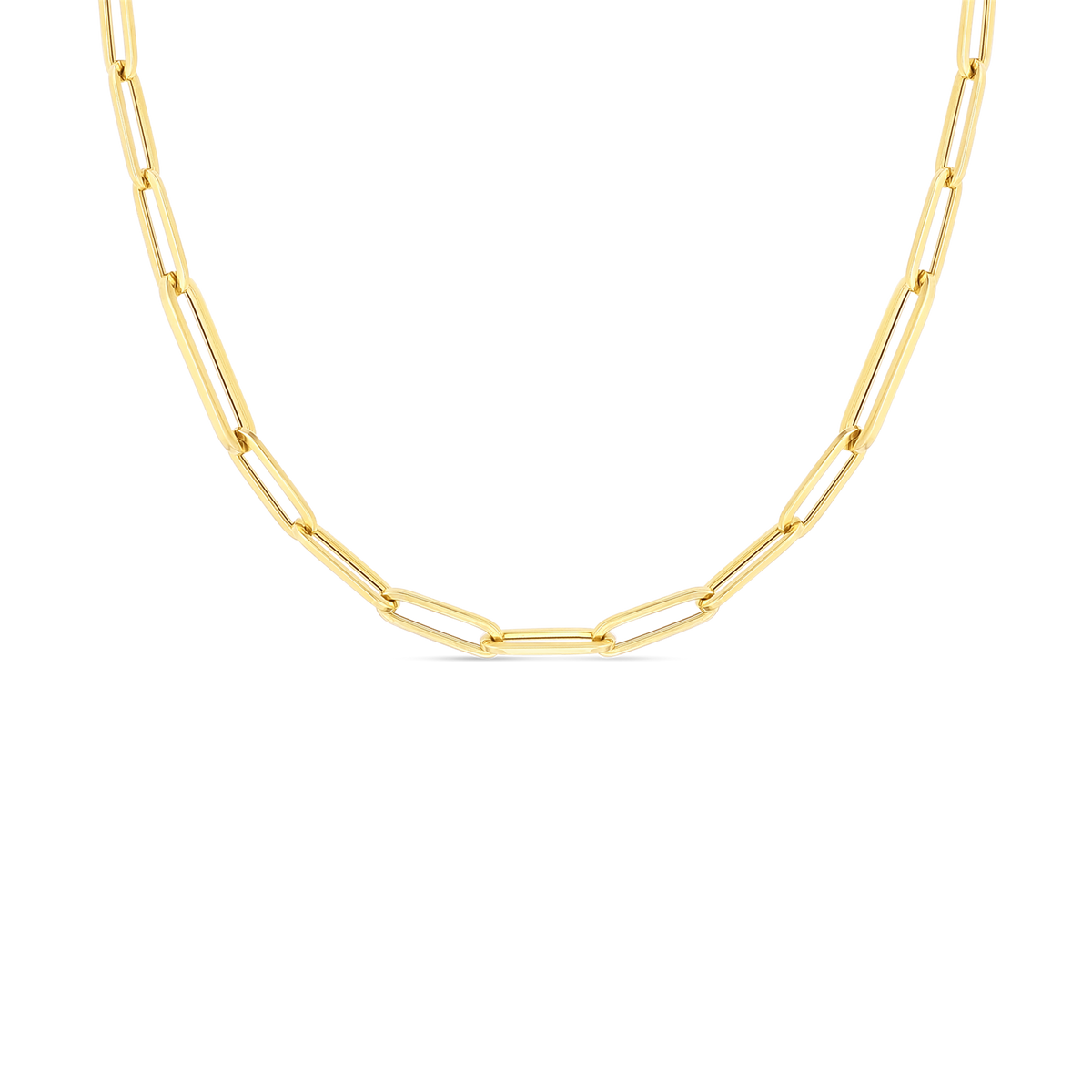 Roberto Coin 18kt Yellow Gold Paperclip 17" Chain