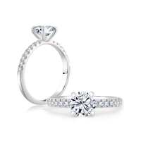 Pure Lasker Platinum Collection 3mm 0.25ctw Diamond Galaxy Ring Mounting