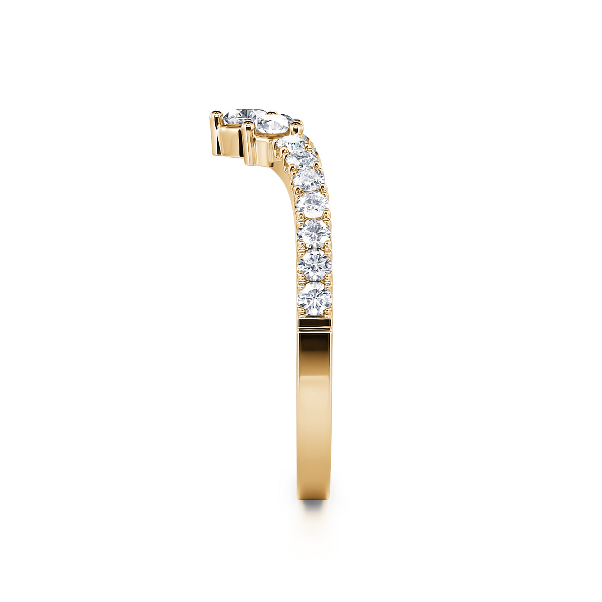 14Kt Yellow Gold 0.30cttw Natural Diamond Tiara Band