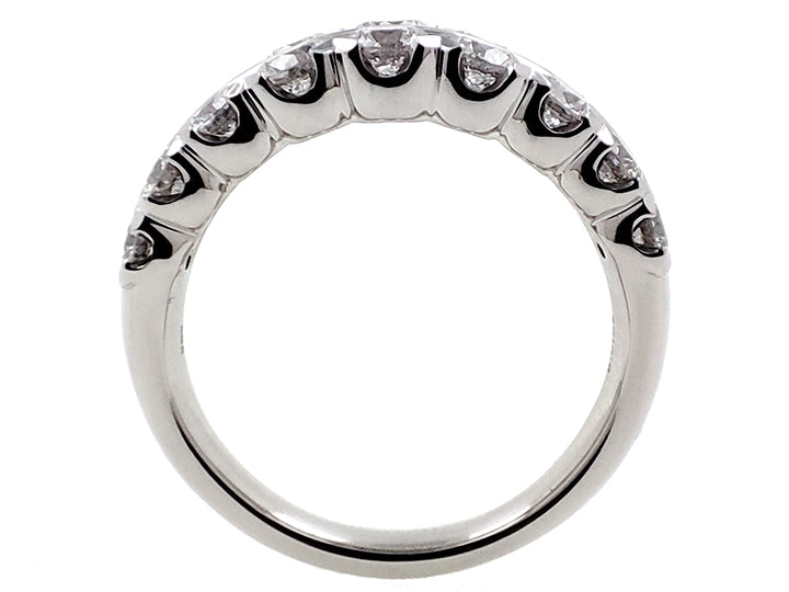 14Kt White Gold Double Band With 2cttw Round Natural Diamonds