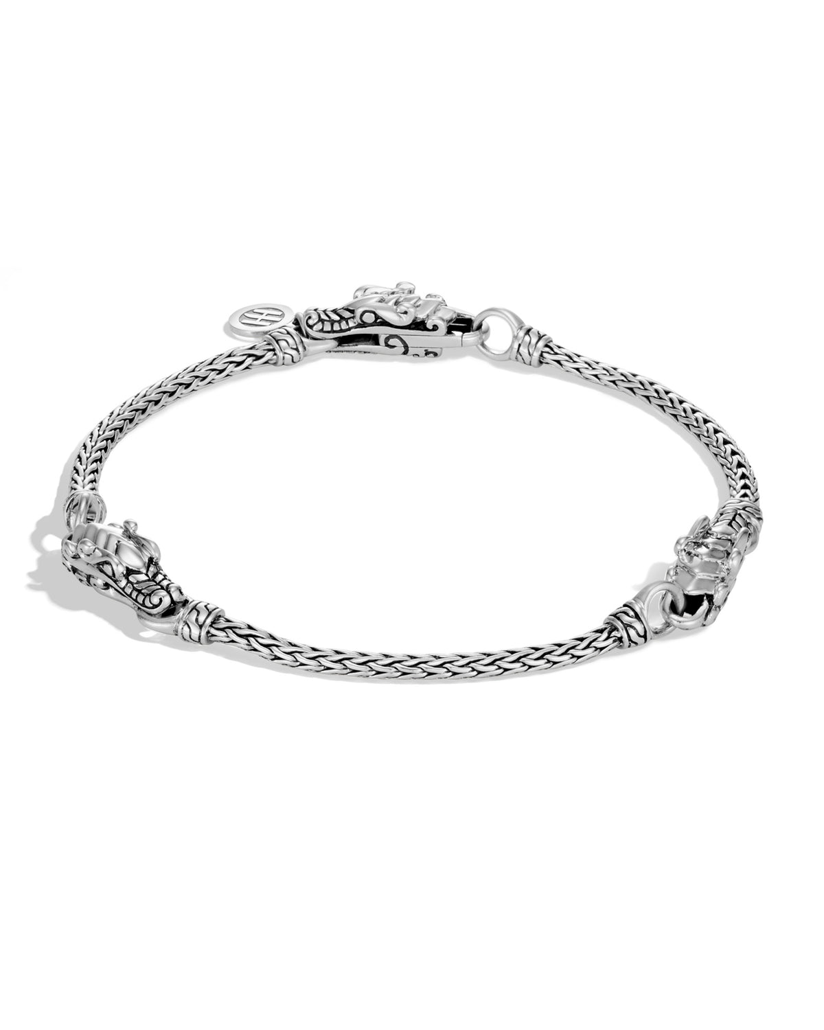 John Hardy Naga Heritage Silver Triple Station Bracelet