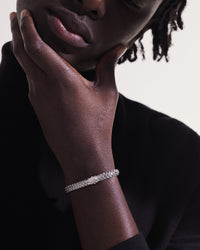 John Hardy Sterling Silver Medium Icon Diamond Pave Bracelet