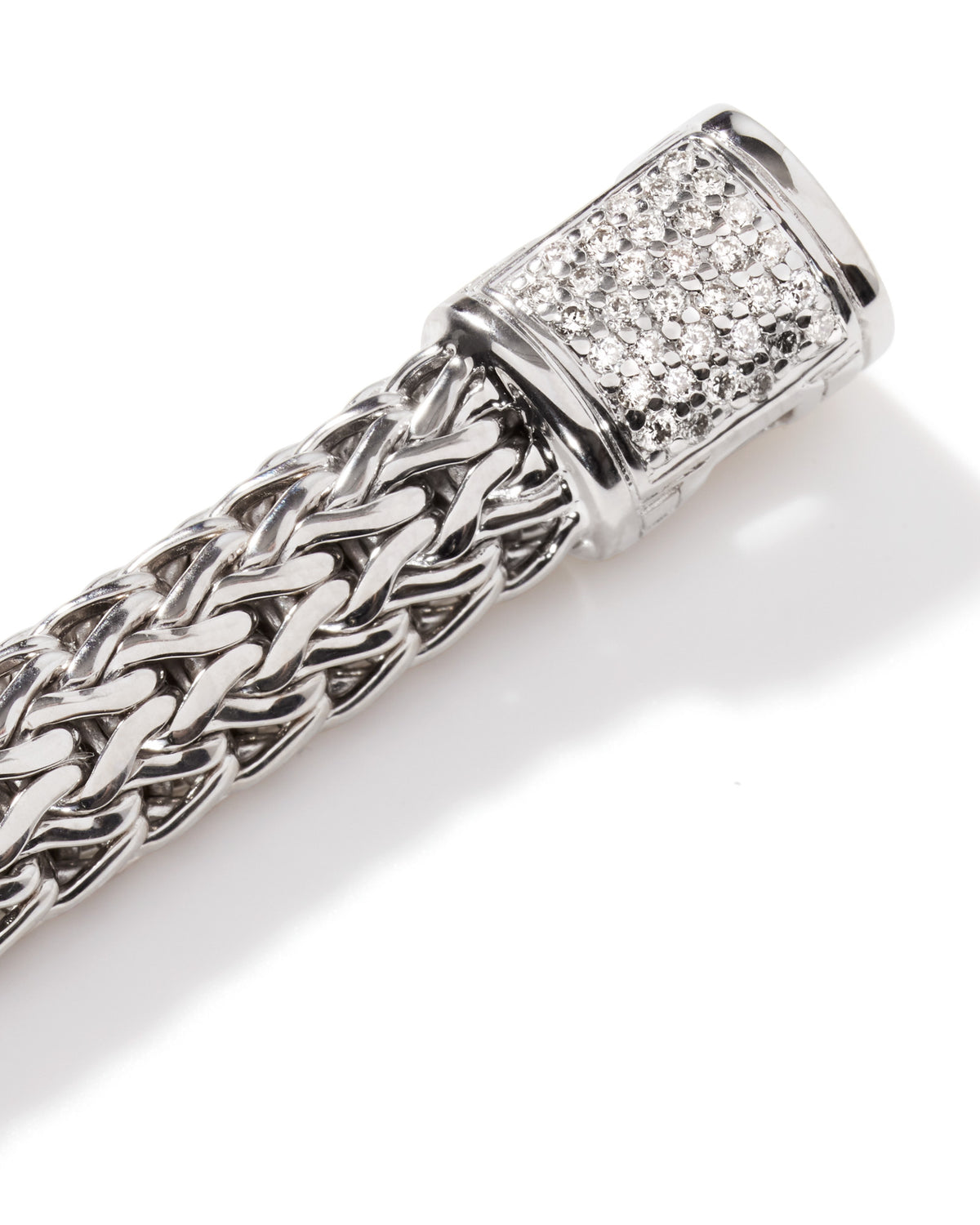 John Hardy Sterling Silver Small Icon Diamond Pave Bracelet