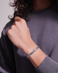 John Hardy Sterling Silver Extra Small Icon Diamond Pave Bracelet