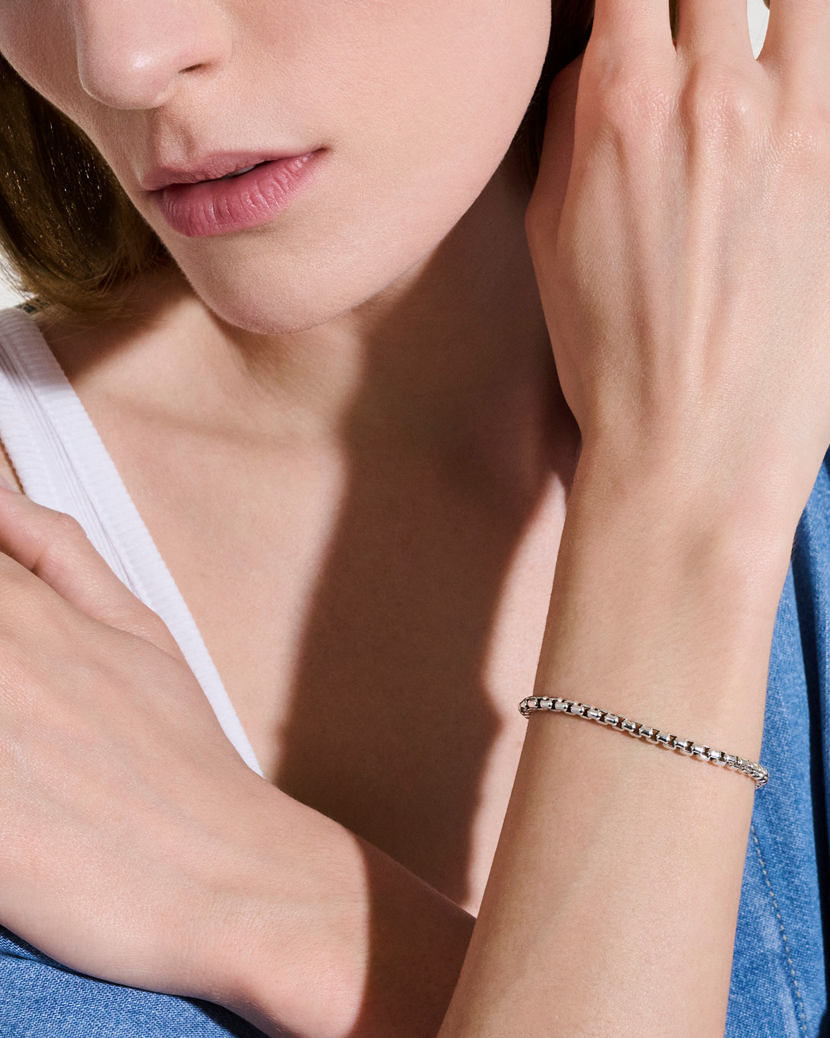 John Hardy Sterling Silver Chains Box 3.7mm Box Chain Bracelet