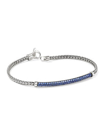 John Hardy Essential Pave Bracelet in Sterling Silver with Gemstones
