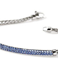John Hardy Essential Pave Bracelet in Sterling Silver with Gemstones