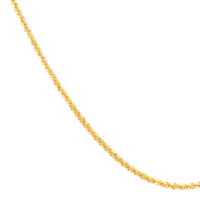 14Kt Yellow Gold 1.25mm 18" Twist Criss-Cross Chain Necklace