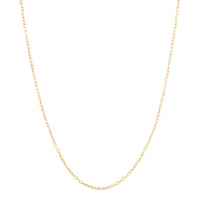 14Kt Yellow Gold 1.55mm 18" Flat Rolo Chain Necklace
