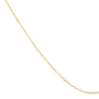 14Kt Yellow Gold 1.55mm 18" Flat Rolo Chain Necklace