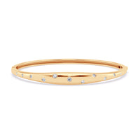 14Kt Yellow Gold Astre Collection 0.50cttw Natural Diamond Bangle Bracelet