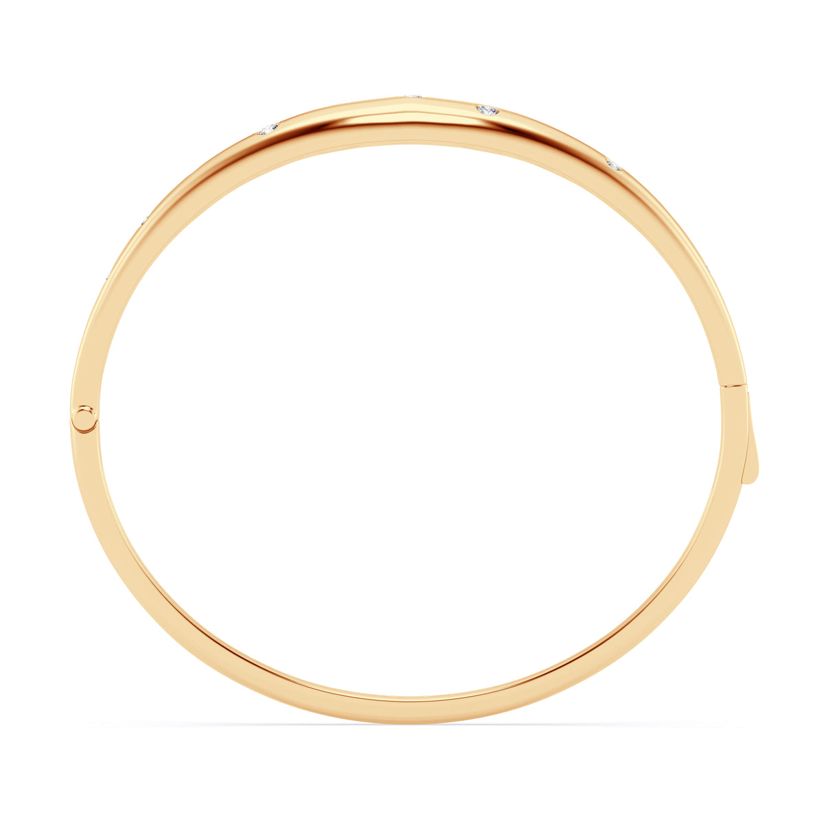 14Kt Yellow Gold Astre Collection 0.50cttw Natural Diamond Bangle Bracelet