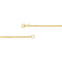 14Kt Yellow Gold 3mm Popcorn Link Bracelet