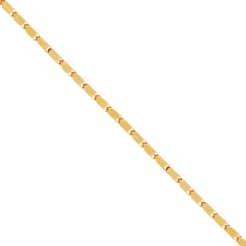 14Kt Yellow Gold 3mm Popcorn Link Bracelet