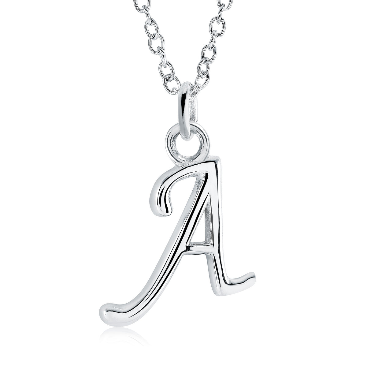 Veloria Stainless Steel Cursive Initial A Pendant