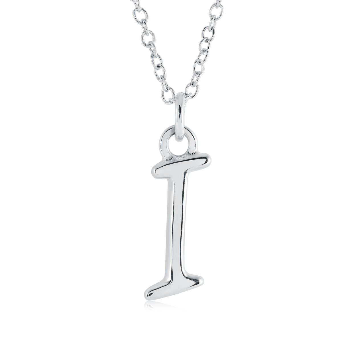 Veloria Stainless Steel Cursive Initial I Pendant