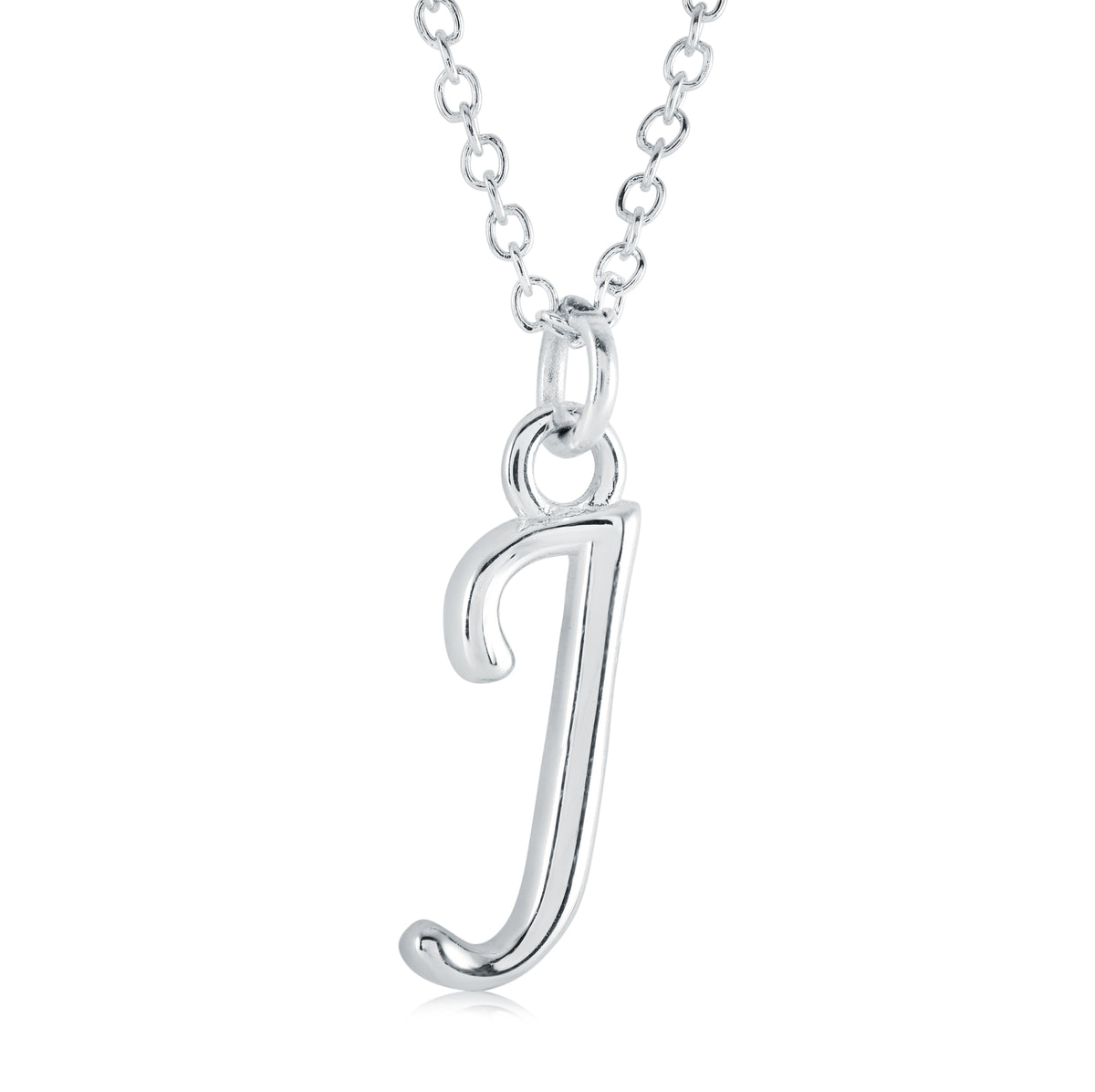 Veloria Stainless Steel Cursive Initial J Pendant