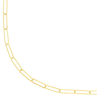 14Kt Yellow Gold 3.6mm 24" Paperclip Chain Necklace