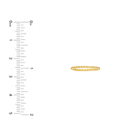 14Kt Yellow Gold Beaded Stackable Ring