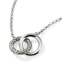 John Hardy JH Essentials Sterling Silver Interlinking Mini Rolo Chain Necklace