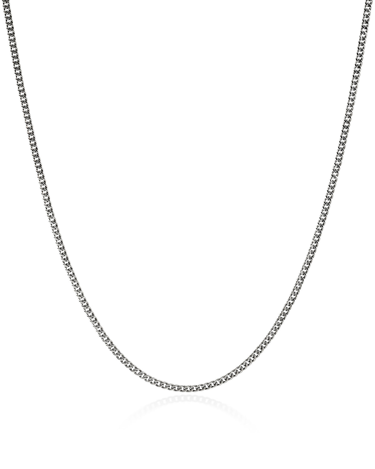 John Hardy Chains Curb Sterling Silver 2.1mm Curb Link Necklace