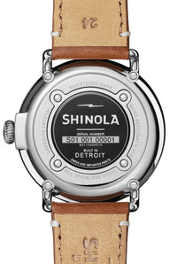 Shinola Runwell 47mm White/Tan Quartz Watch