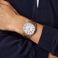 Shinola Runwell 47mm White/Tan Quartz Watch
