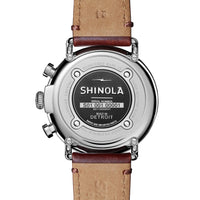 Shinola Runwell Chronograph Brown/Blue 47mm Argonite 5021 Quartz Watch