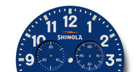 Shinola Runwell Chronograph Brown/Blue 47mm Argonite 5021 Quartz Watch